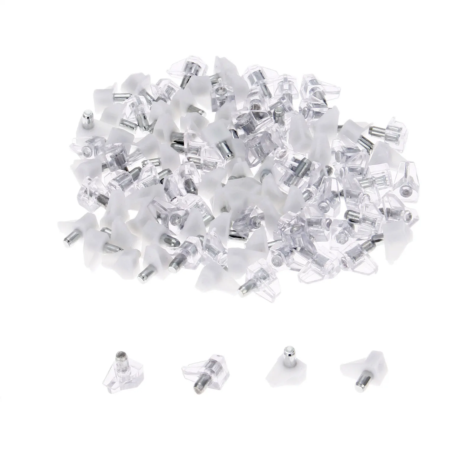 Фото DRELD 50Pcs 11 x16mm Shelf Support Peg Bookcase Cabinet Bracket Holder Furniture Accessory Clear Plastic Supports Обустройство дома DRELD 50Pcs 11 x16mm Shelf Support Peg Bookcase Cabinet Bracket Holder Furniture Accessory Clear Plastic Supports Обустройство дома