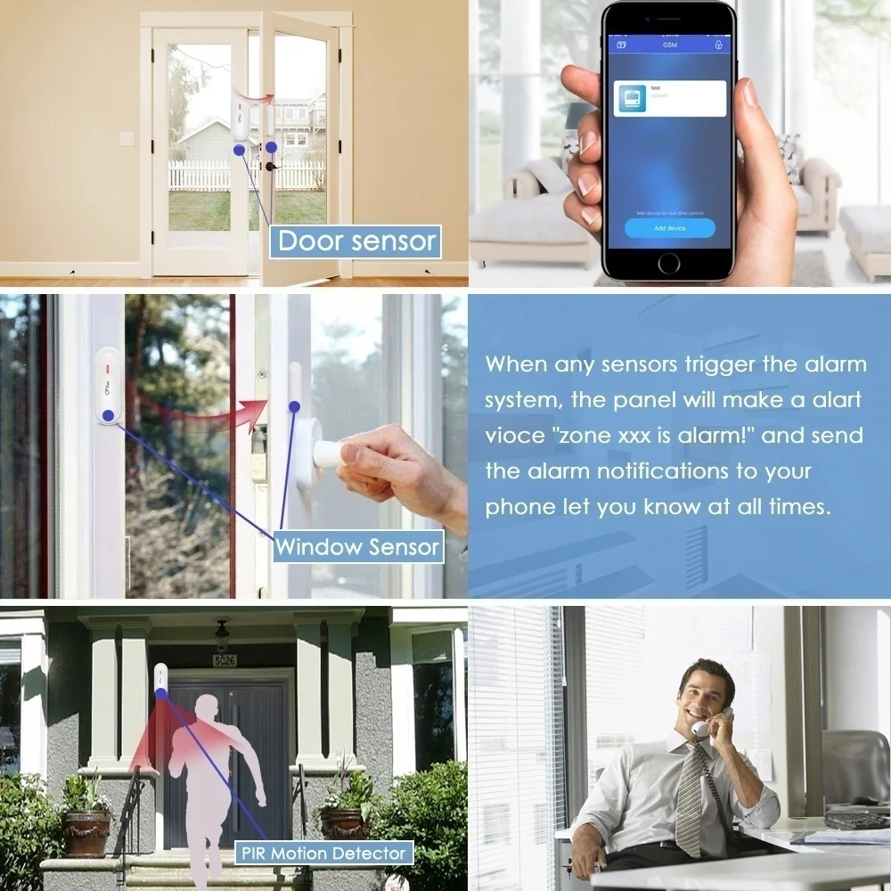 CPVan датчик для оконных дверей безопасности детектор 433 МГц двери домашняя