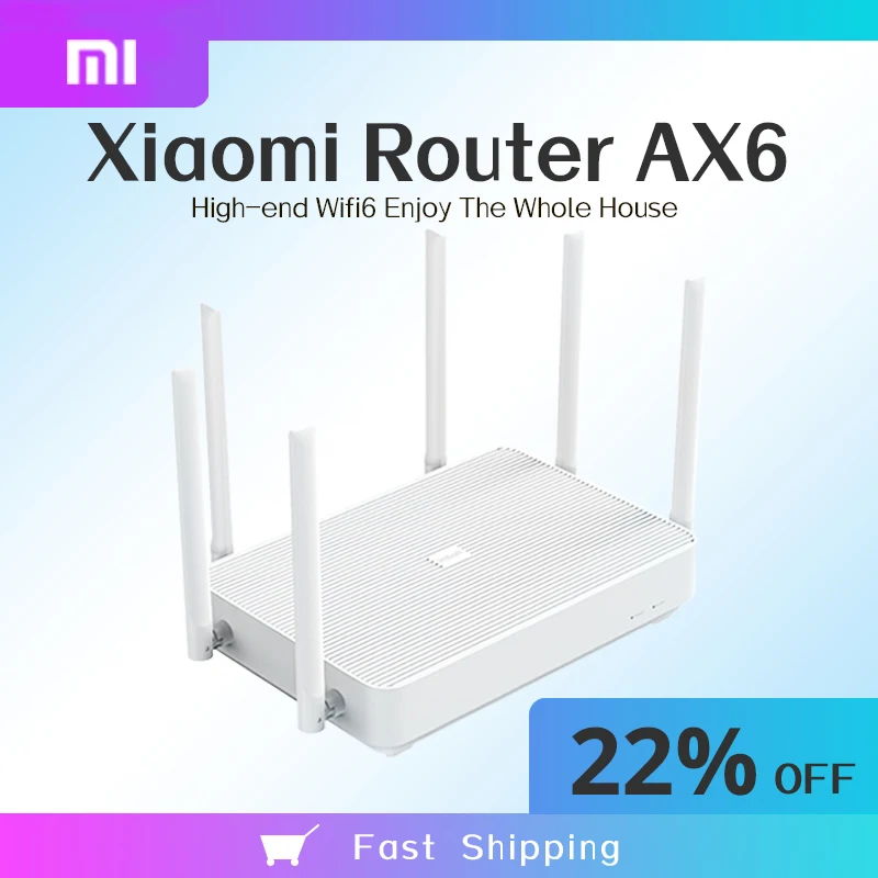 Wi Fi роутер Xiaomi Redmi AX6 двухдиапазонный 2 4/5 0 ГГц 6 антенн с высоким коэффициентом