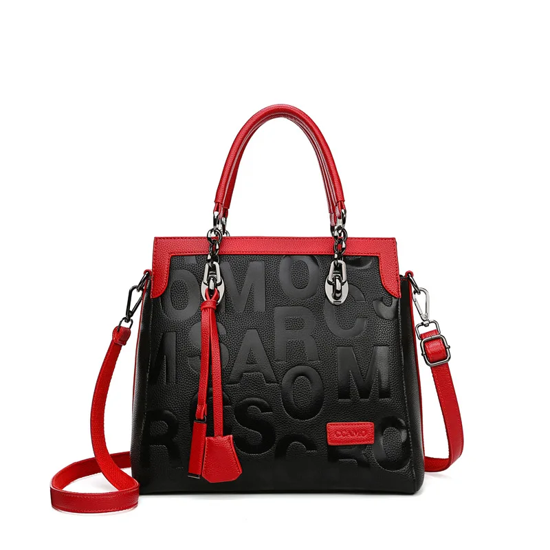 

100% Genuine Leather Bags 2021 New Large-capacity Messenger Fashion Print All-match Ladies Shoulder Bag Purses and Handbags Gg