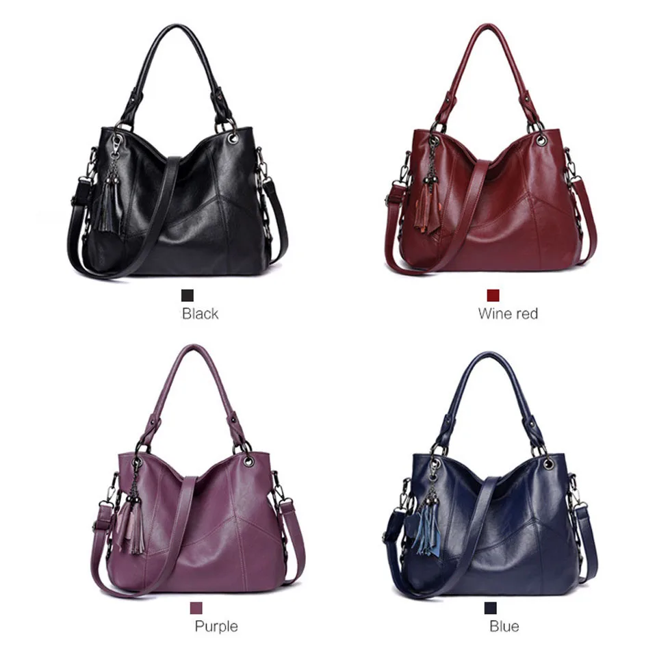 

New Large Capacity Leather Women's Handbags Fashion Bags for Women 2021 Cowhide Bags Temperament Designer Crossbody Shoulder Bag