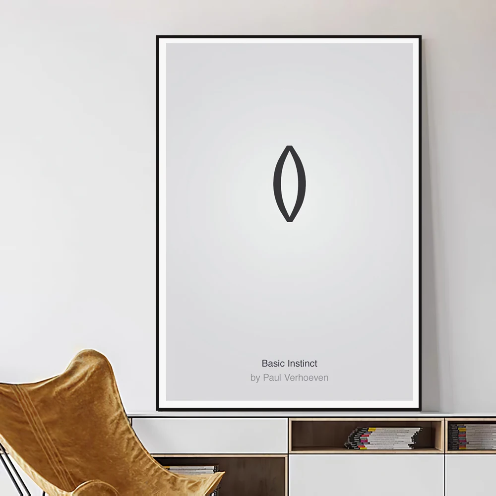 Настенная Картина на холсте постер с изображением символа графического