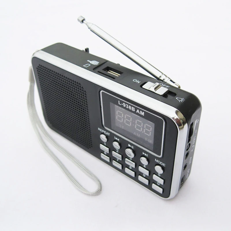 

UXCELLMO домашние стерео колонки мини портативное радио TF карта динамик AM/FM радио цифровой динамик светодиодный ным экраном