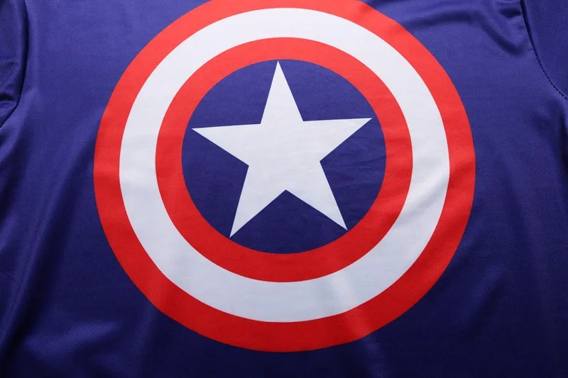 

Disney 2021 Captain America Shield 3D Printed Short Sleeve T-shirt Sports Fitness Men's Cartoon Marvel T-shirt netflix dazn