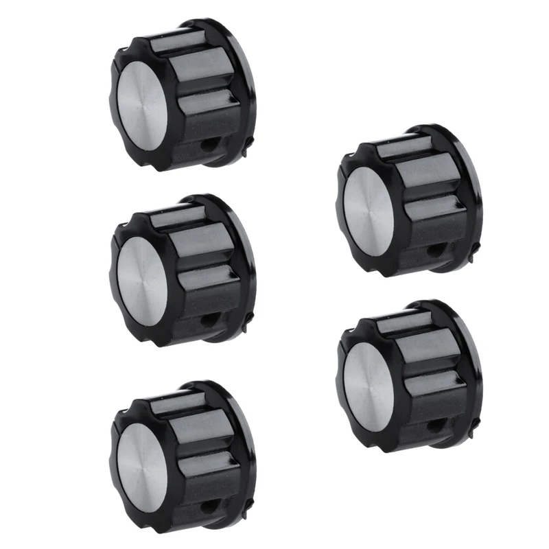 

5PCS 6mm Adjustable Knurled Shaft Potentiometer Volume Control Rotary Knob