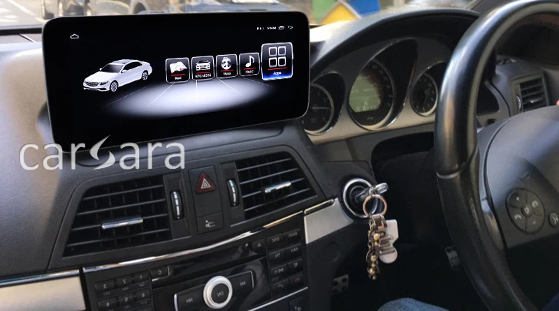 Развлекательная единица RHD E CLASS W207 comand Радио экран системы обновление круглый Угловой дисплей E350 android 8 1920 Антибликовая панель