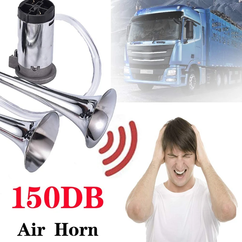 150 дБ автомобильный воздушный рожок комплект супер громкий двойной тон