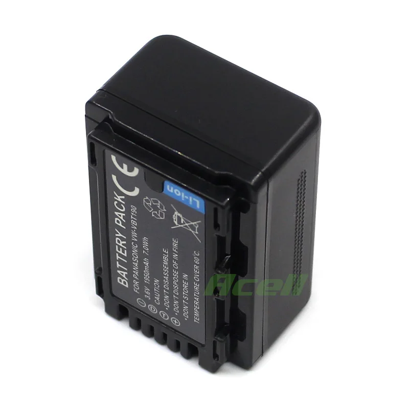 Аккумулятор для камер Panasonic батарея видеокамеры с разъемами и подходит VW VBT190 V130