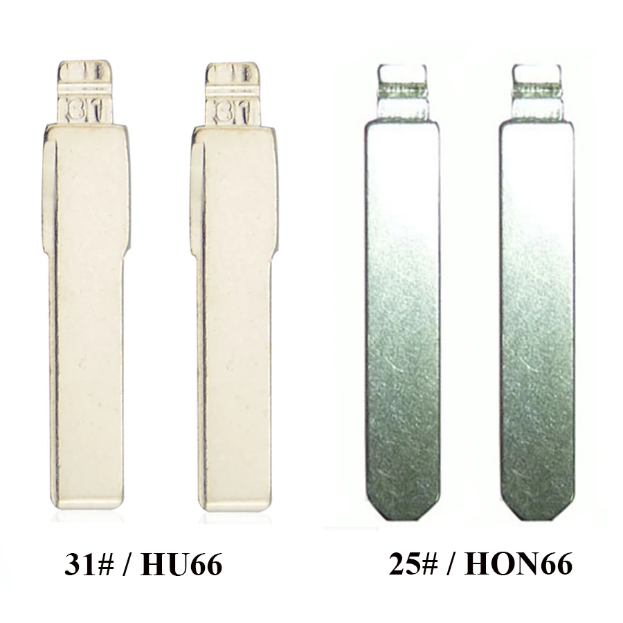 2 шт. 31 # лезвие ключа + 25 заготовки HAA откидной пульт дистанционного управления