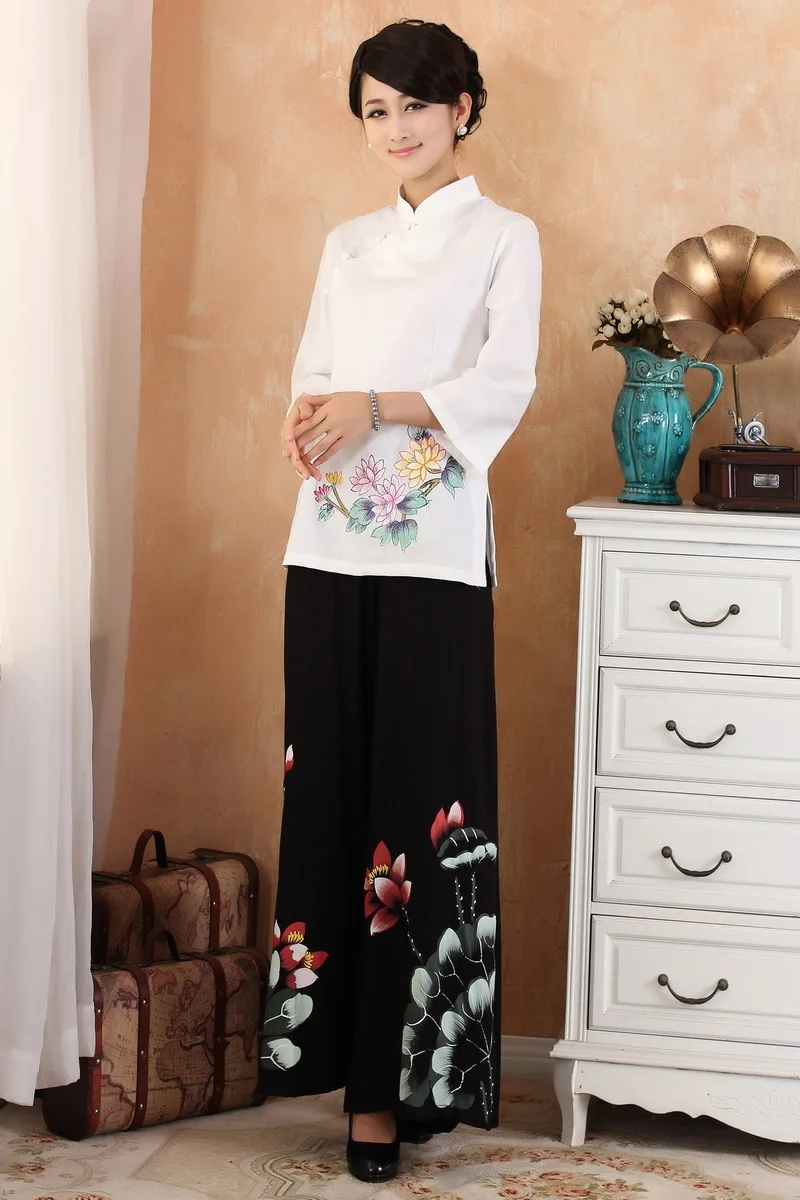 Новые модные женские ботинки на каждый день из хлопка и льна рубашка китайское