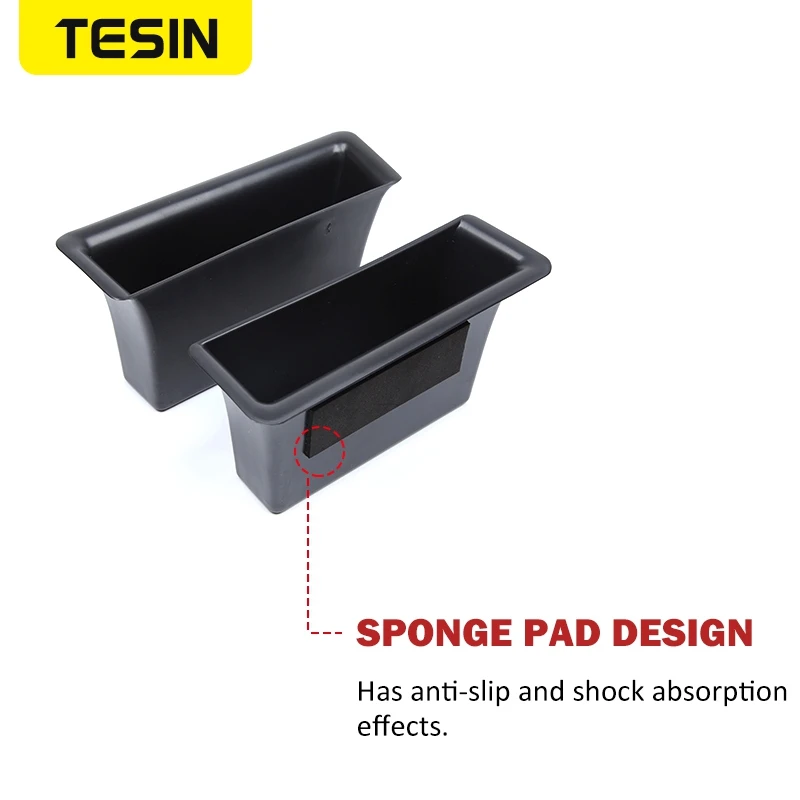 

TESIN Stowing Tidying For Dodge Ram 1500 2010-2017 Car Door Armrest Storage Box Handle Pocket Accessories For Dodge Ram 1500