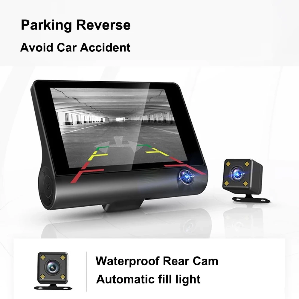 Автомобильный видеорегистратор авторегистратор с s объективом 4 0 дюйма двумя