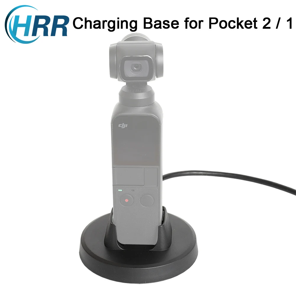 

HRR Charging Base Tabletop Charger Holder for DJI Osmo Pocket and Pocket 2 ,With Charging Cable Accessories