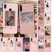 pink aesthetics songs lyrics aesthetic phone case for redmi note 8pro 8t 9 redmi note 6pro 7 7a 6 6a 8 k30 note 9 pro case capa