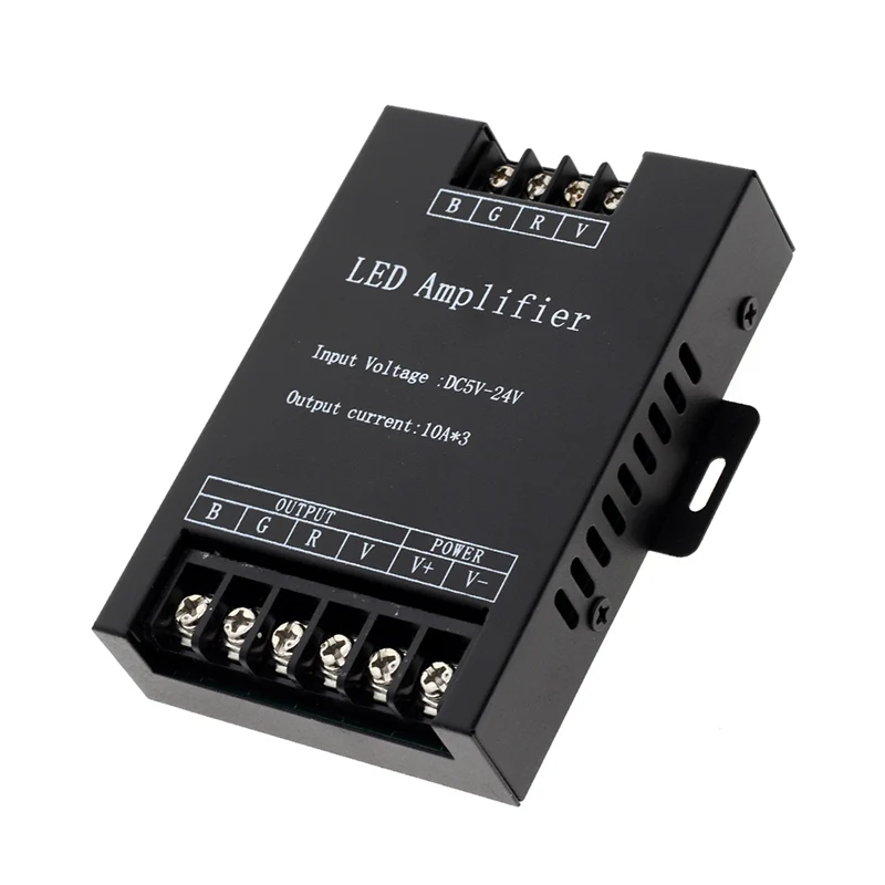 Светодиодный Усилитель RGBW/RGB DC12-24 В 24A выход для RGBW/RGB светодиодные ленты репитер мощности контроллер консоли - Цвет: RGB 30A