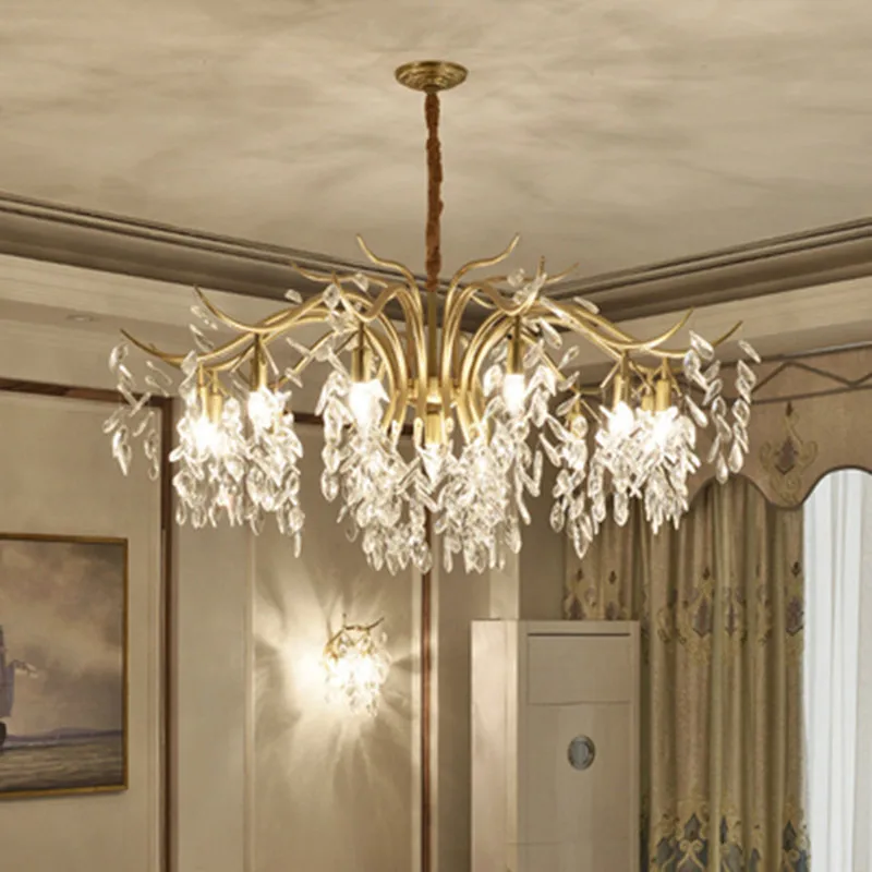 Ретро подвесной светильник в скандинавском стиле хрустальная лампа форме