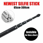 3 м Невидимый Телескопический раздвижной монопод для Insta360 ONE R X2 X селфи-палка для GoPro Max Hero 9 8 7 6 5 SJCAM Yi EKEN аксессуары