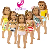 doll swim clothes for 17 inch baby new born doll bikini for 18 inch doll summer swimming cloth children girl christmas gifts