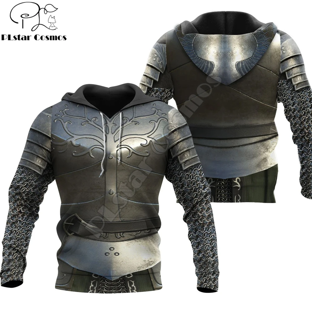 

Knight Medieval Armor 3D printed Hoodie Knights Templar Harajuku Fashion Hooded Sweatshirt Unisex Casual Jacket Cosplay hoodies