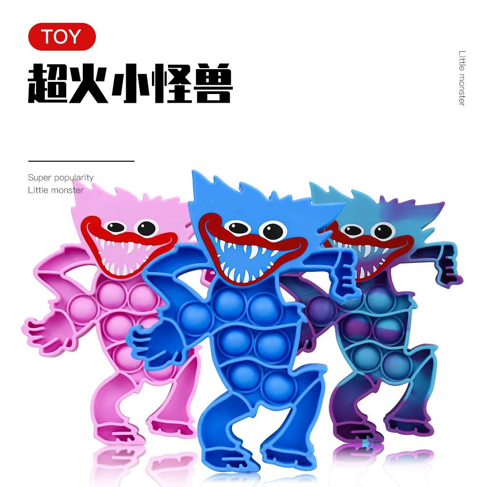 Huggys-juguetes antiestr&eacute;s pop de silicona, juguetes antiestr&eacute;s, monstruo, Poppys, juguetes para aliviar la descompresi&oacute;n, burbujas de peluche-0