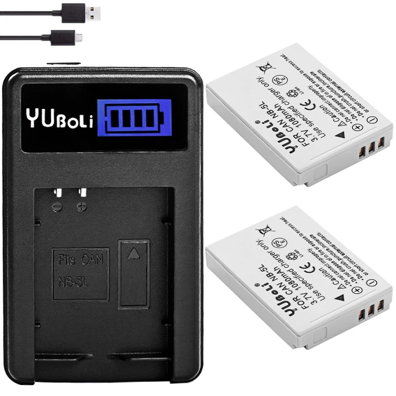 Аккумулятор + зарядное устройство для камеры Canon NB5L NB 5L SX200is SX210 PowerShot S100 S110 SD950