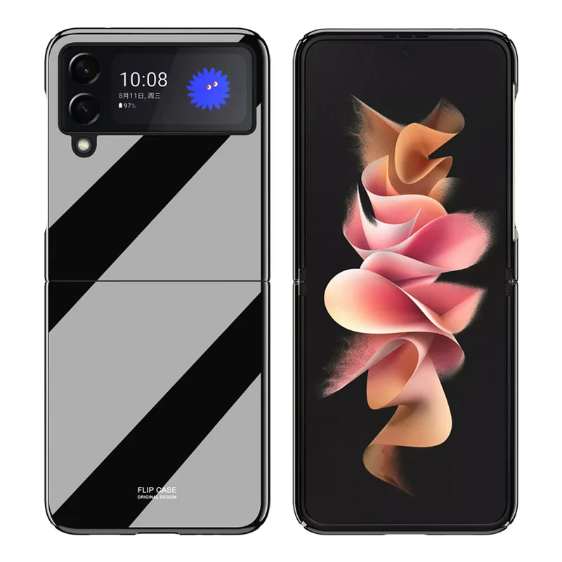 

Baking Varnish Bright Surface 2021.8 New Case for Samsung Galaxy Z Flip 3 Case for Galaxy Z Flip3 5G Case