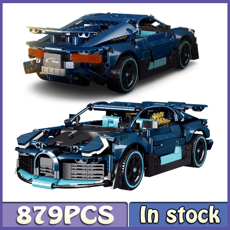 

MOC новый трек Rael синий спортивный автомобиль DIVO Static Edition фирменные строительные блоки для мальчиков игрушка для взрослых строительный блок ...