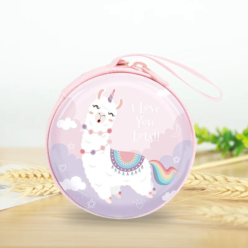 R-Alpaca 1 шт. мультфильм Единорог Фламинго кактус Портмоне Мини-кабель передачи данных коробка для хранения вечерние подарки на день рождения для детей Свадебные сувениры - Цвет: R-Alpaca