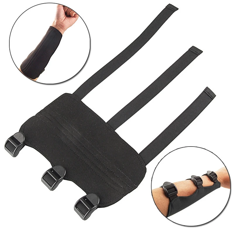 

Archery Armguard, Hunting Forearm Guard Arm Guards Adjustable 3 Straps Buckles for Protecting Arms