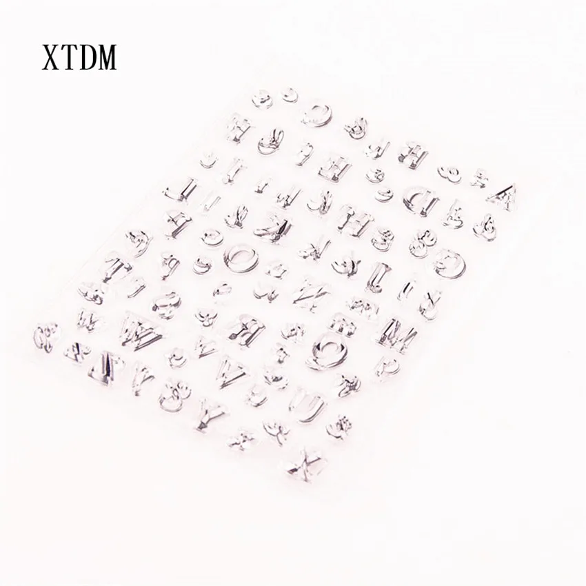 Горячая Распродажа прозрачные штампы с английским алфавитом/силиконовые