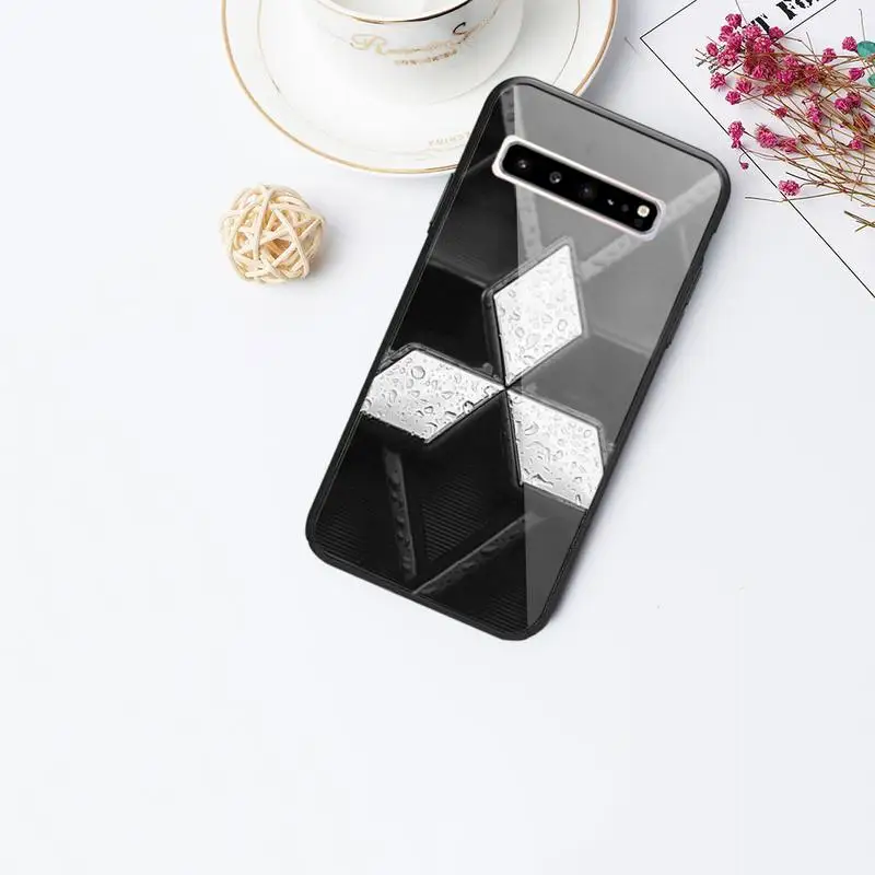 

Mitsubishi Car Glass Phone Case For Samsung Galaxy S20 Ultra S10 S9 S8 S7 Plus Edge S10 E Lite Note 8 9 10 Pro Cover