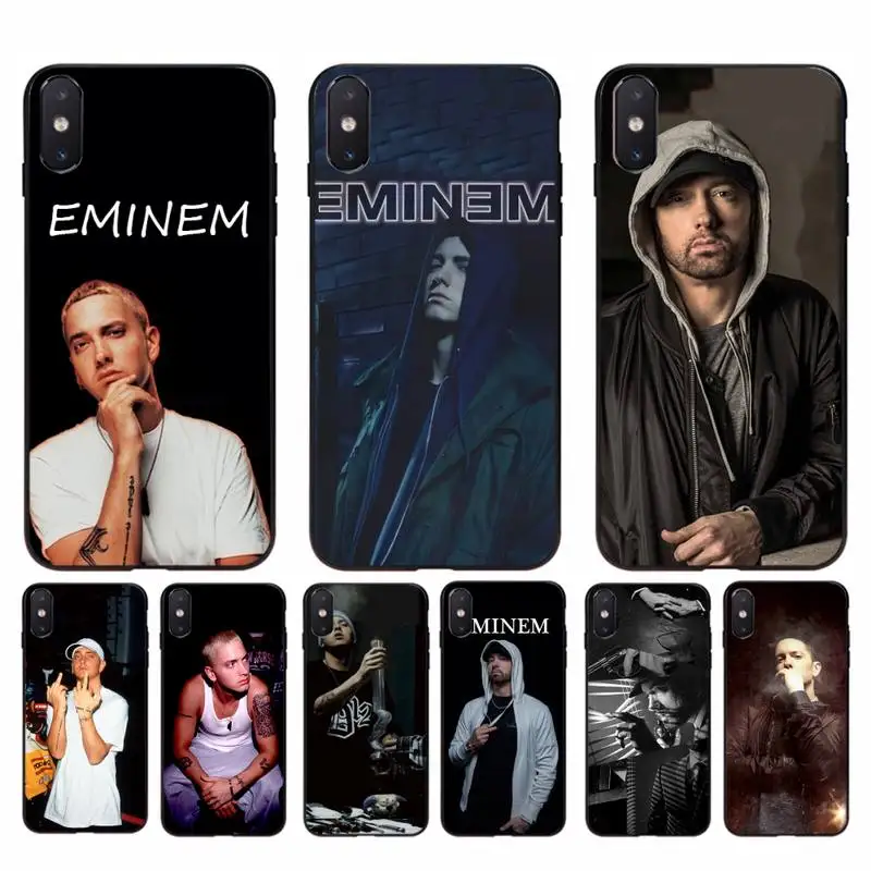 

Babaite Rapper Eminem Luxury Unique Phone Cover for iphone 13 11 Pro Max X XS MAX 6 6s 7 8 plus 5 5S 5SE XR SE2020