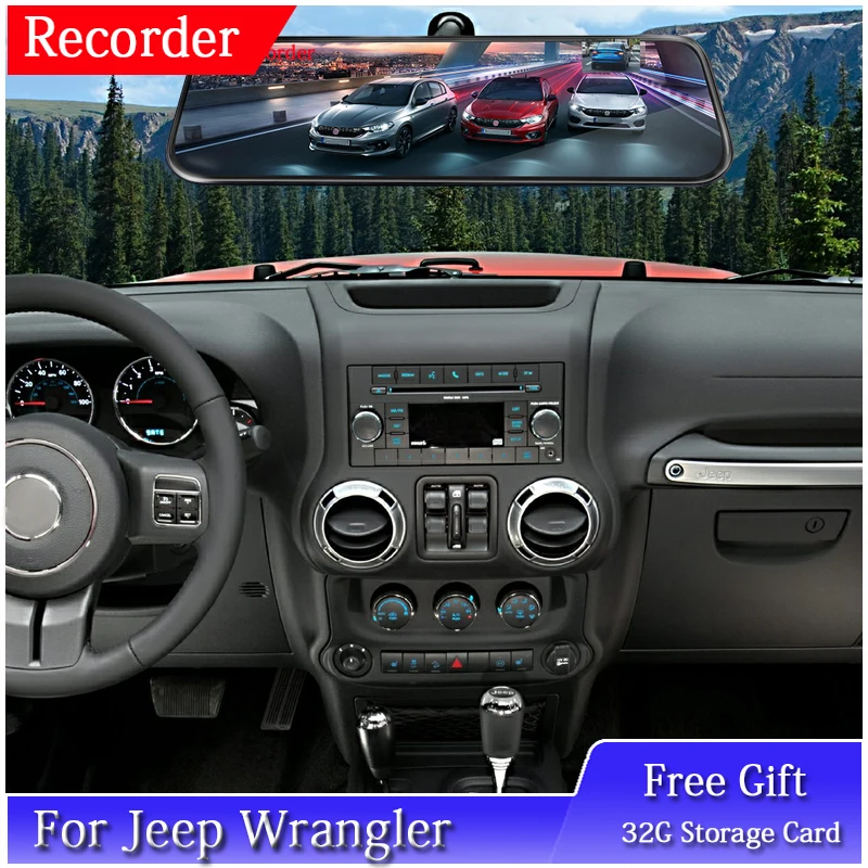 Камера заднего вида для Jeep Wrangler HD 1296P передняя и задняя зеркальные камеры с