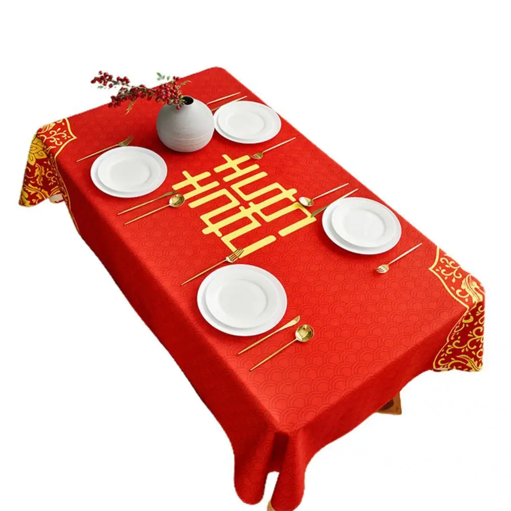 

Wedding Tablecloths Machine Washable Blend Fabric Tablecloths Wedding Table Cover