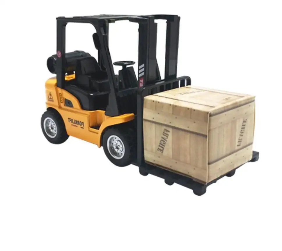 Игрушечный автомобиль из сплава для мальчиков строительный вилочный погрузчик