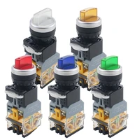 la38 11xd2 rotary push button switch with lamp 22mm 2 position 3 position latching led knob switches multicolor optional