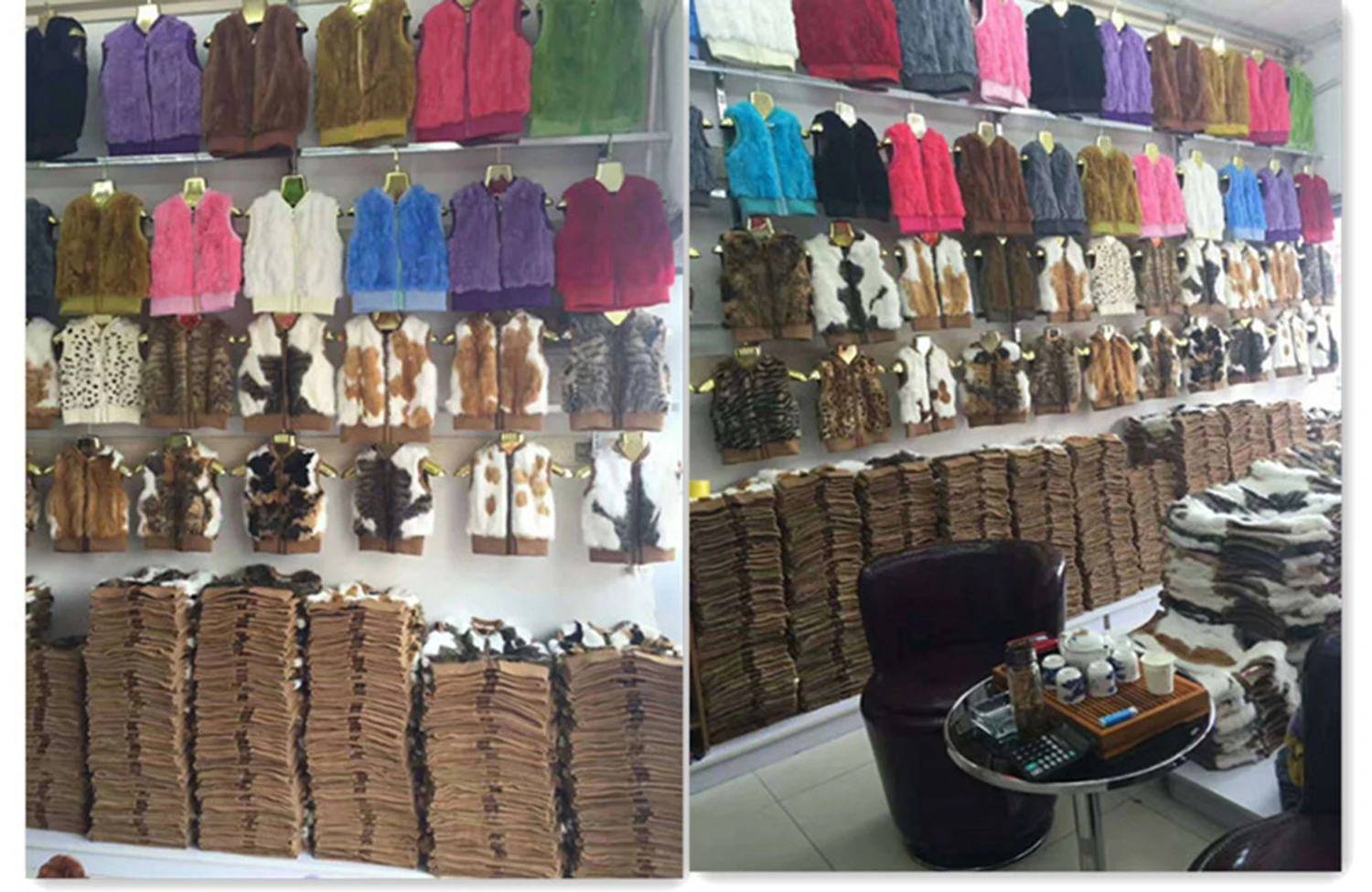 Rex rabbit fur girls vest female autumn warmth male fur vest Boys winter waistcoat vest child jacket fur