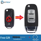 Чехол для ключа-брелка с 3 кнопками для Volkswagen VW Golf Polo Touareg Tiguan Jetta Beetle MK6