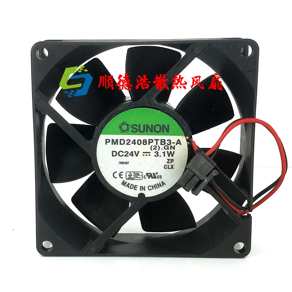 

New For Sunon PMD2408PTB3-A (2). GN standard 8CM 8025 DC24V 3.1W converter radiator cooling fan