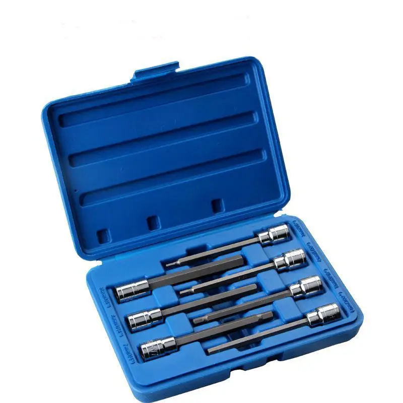 7 шт. Звездные сверхдлинные торцевые головки Torx 3/8 дюйма H3 H4 H5 H6 H7 H8 H10 набор гаек
