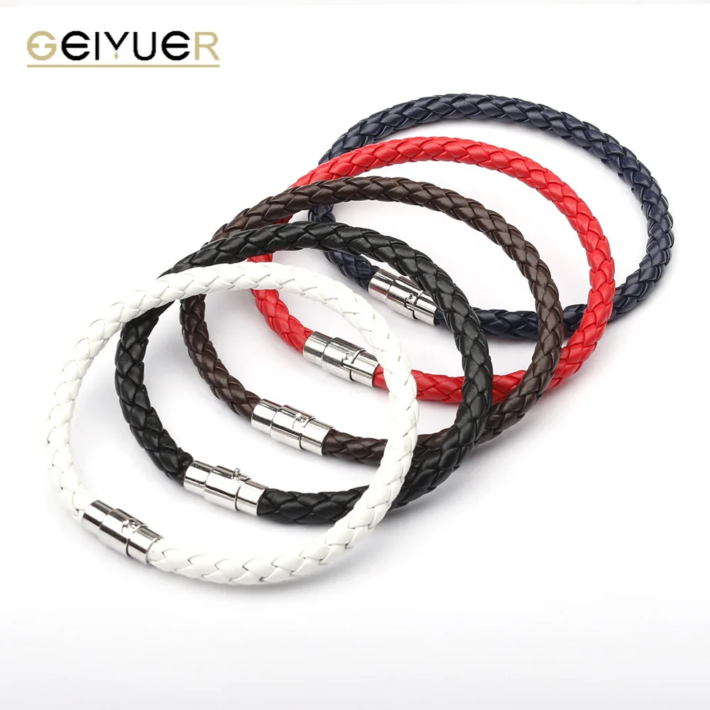 

Creative Men's Leather Rope Bracelet Wholesale Procurement Lucky Bracelets&Bangles for Women Handmade Woven Jewelry Accessories