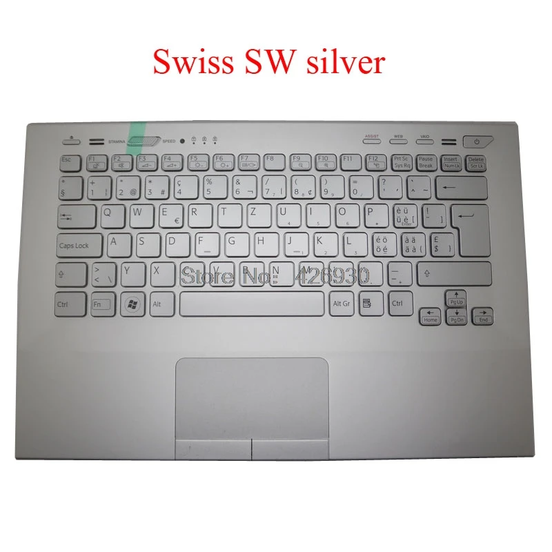 Подставка для ноутбука SW клавиатура SONY VAIO VPC SA VPCSA Swiss 9Z.N6BBF.100 024 1023 8024 A б/у подсветка