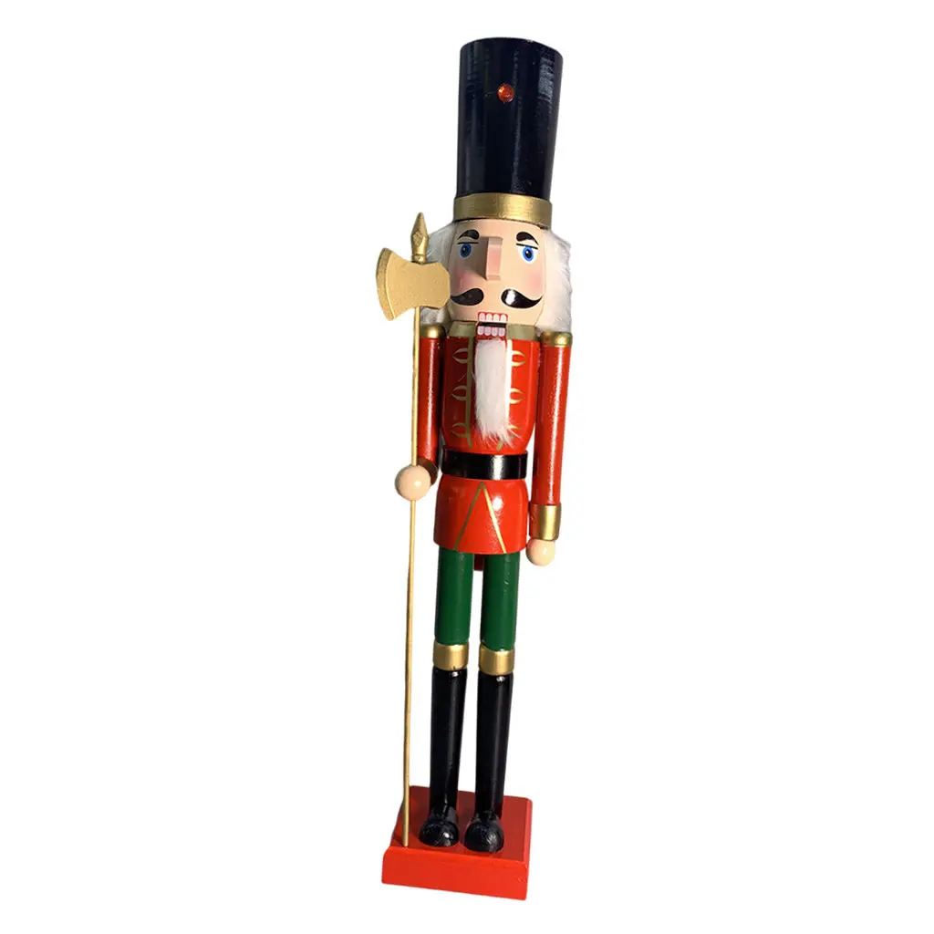 

55cm Nutcracker Puppet Doll Desktop Miniature Decoration Wooden Figures Nutcracker Doll Ornament for Festival Home Xmas Room