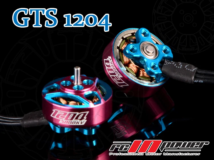 1 шт. RCINPOWER бесщеточный двигатель GTS 1204 V2 5000KV 3 4S мотор для радиоуправляемого дрона