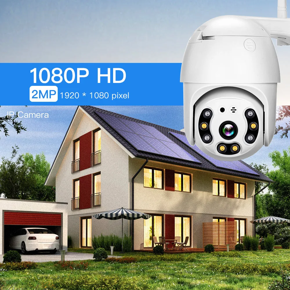 2MP HD 1080P WiFi PTZ Onvif CCVT IP камера 5x Zoom наружная сеть безопасности Водонепроницаемая