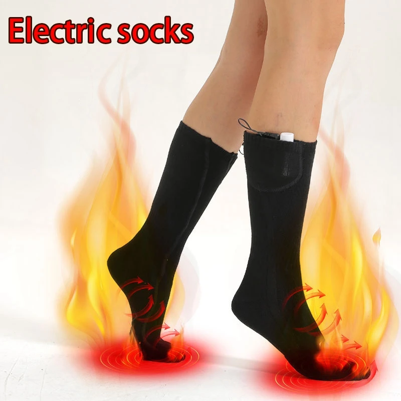 

Warm Heated Socks for Men and Women Feet Winter Long Electric Heating Socks 3 Heat Settings