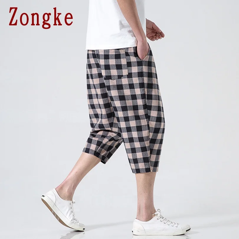 

Zongke 2021 Stripes Casual Calf-Length Pants Men Trousers Joggers Pants Men Sweatpants Hip Hop Streetwear Male Plus Size M-5XL