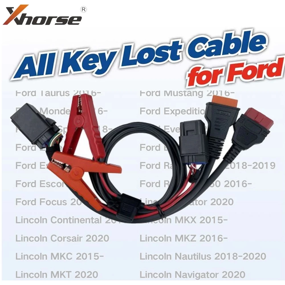 Xhorse XDFAKLGL All Key Lost Cable for 2016-2021 Ford/Lincoln with Active Alarm Smart Work VVDI Tool Plus Programmer | Автомобили и