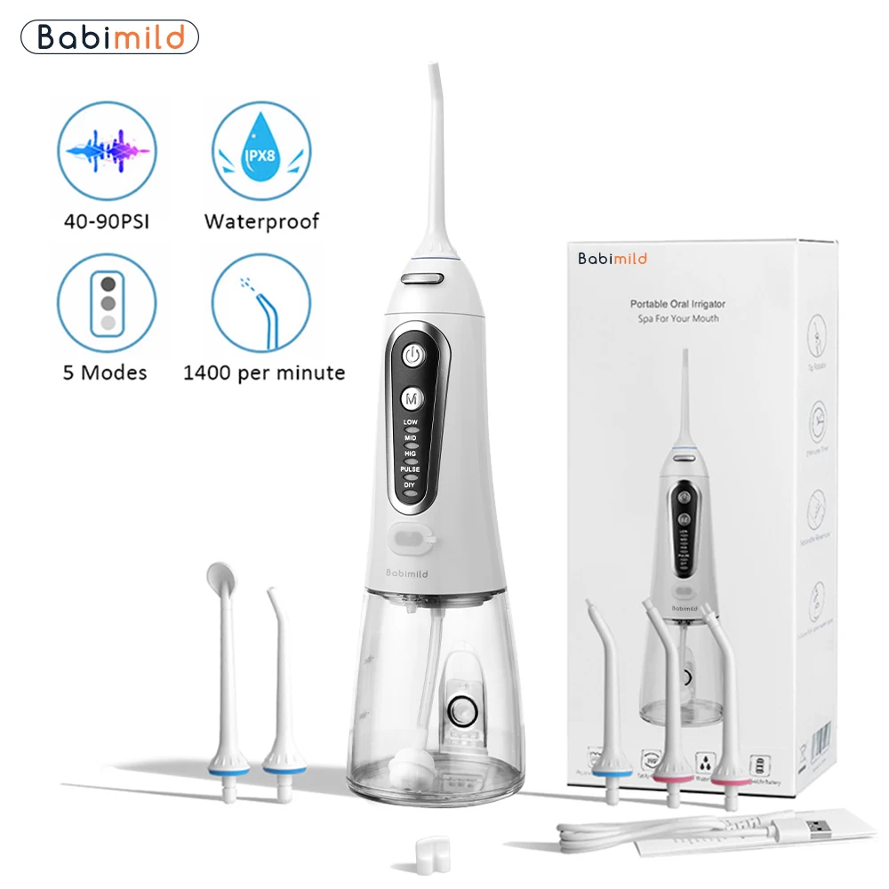 5 моделей портативный ирригатор для полости рта перезаряжаемый через USB с 6