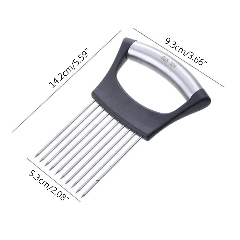 304 Нержавеющая сталь резки овощей и помощник фиксаж лимон лук ломтиками